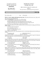 Đề thi Học kì 1 KTPL 10 năm 2024-2025 trường THPT Kẻ Sặt (Hải Dương)
